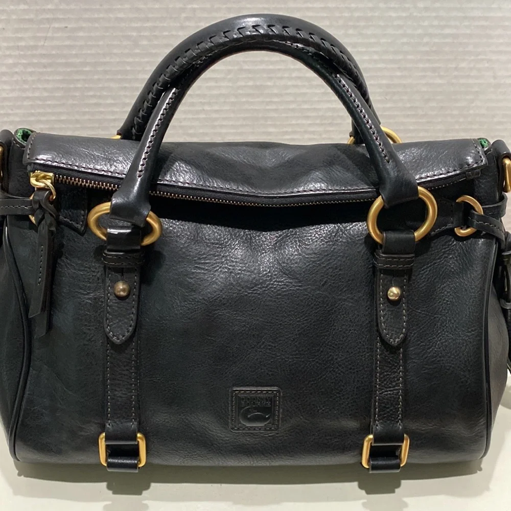 Dooney & Bourke Black Satchel - Picture 1 of 13